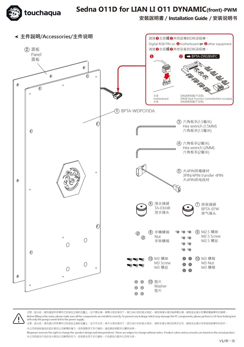 Touchaqua Sedna O11D installation guide