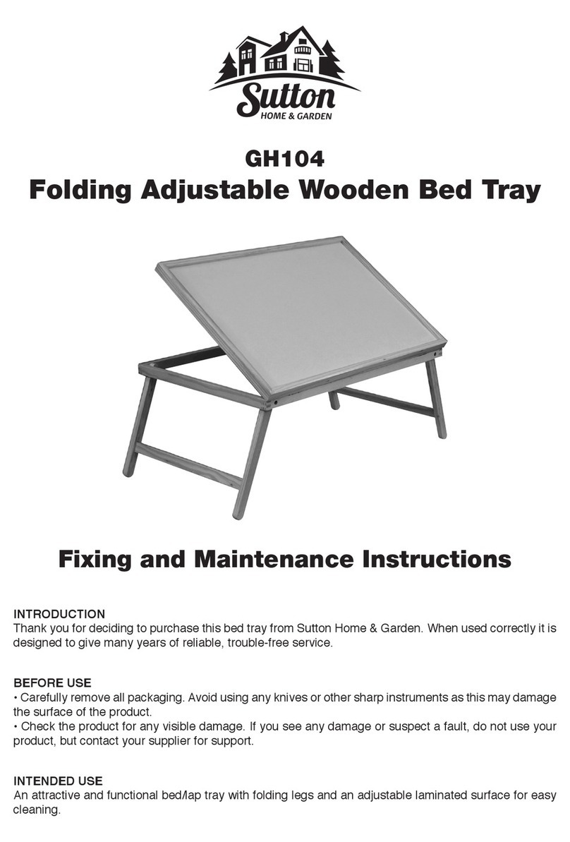 Sutton GH104 Fixing and maintenance instructions Sutton GH104 Fixing and maintenance instructions