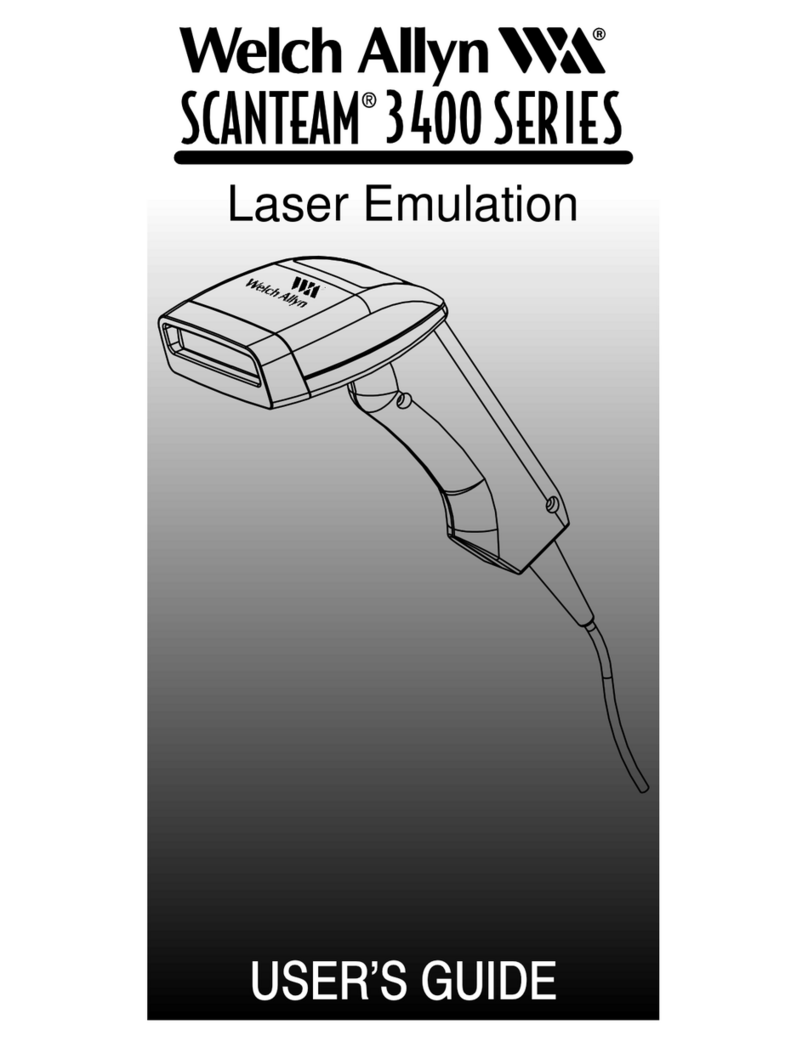 Welch Allyn scanteam 3400 series user guide