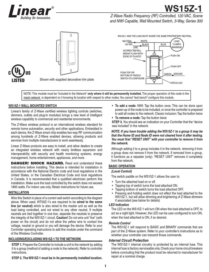 Linear 300 Series User manual Linear 300 Series User manual