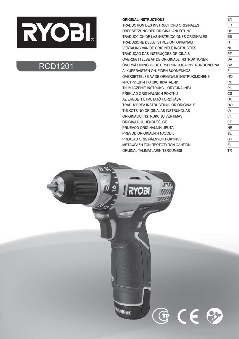 Ryobi RCD1201 Original instructions