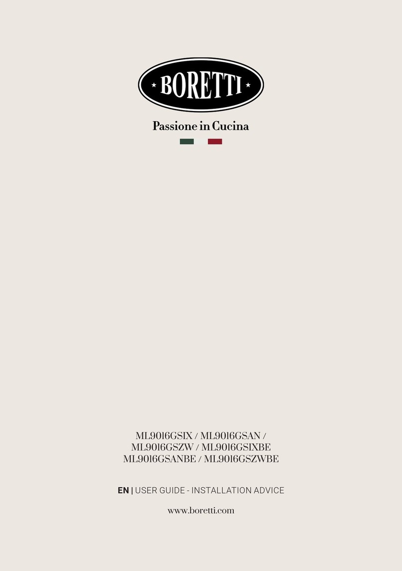 BORETTI ML9016GSIX User manual