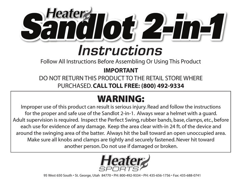 Heater Sports Sandlot 2-in-1 User manual