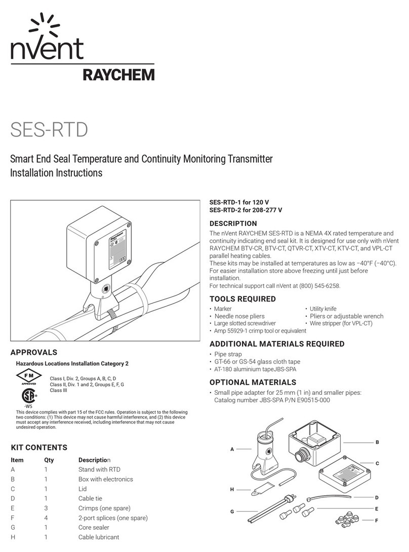 nvent RAYCHEM SES-RTD-1 User manual