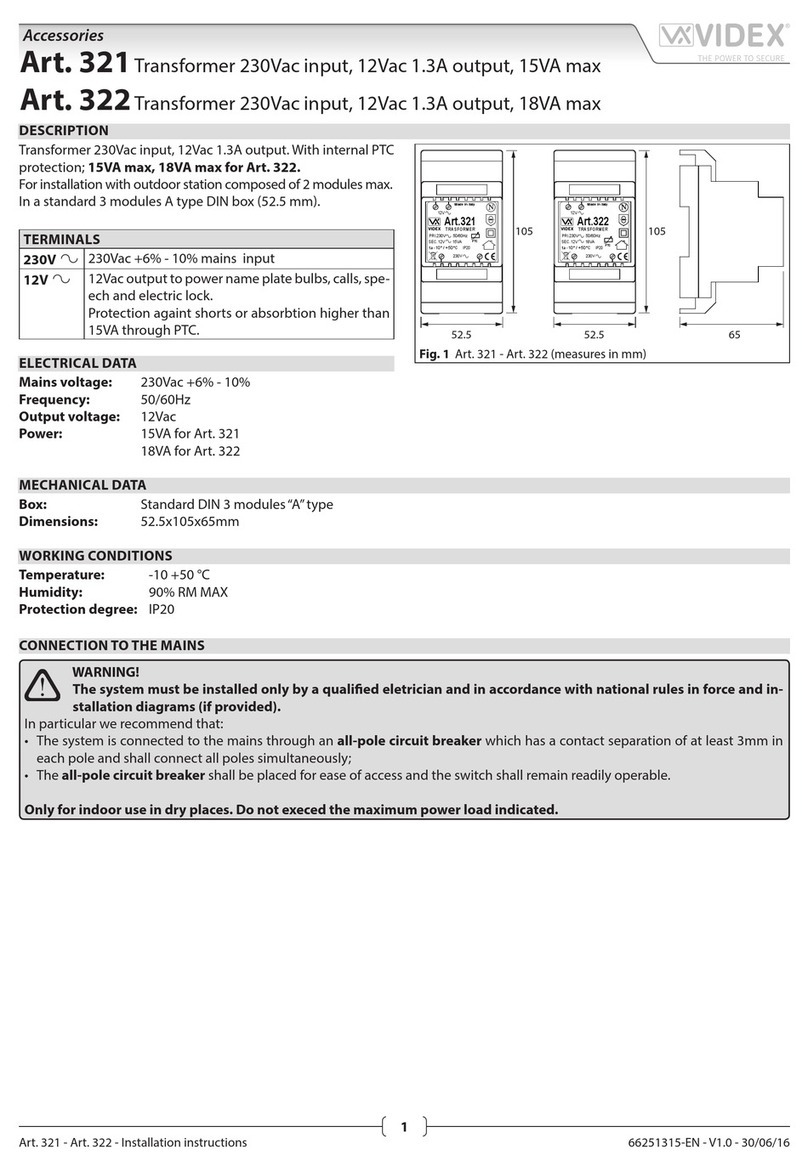 Videx 321 manual