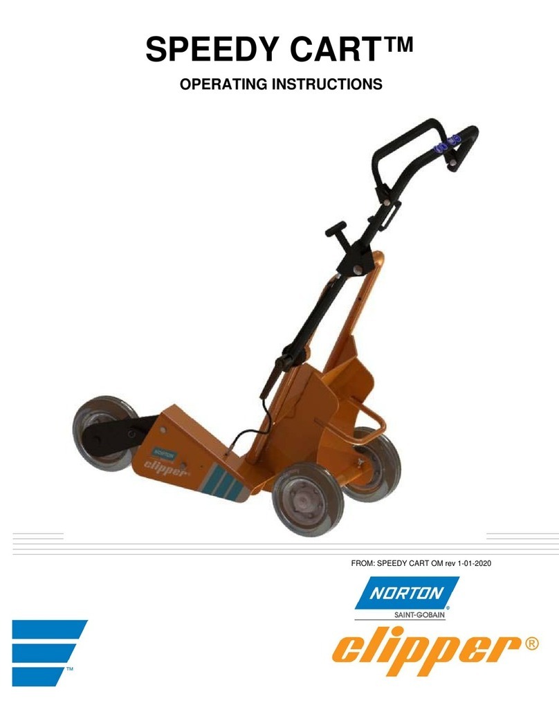 SAINT-GOBAIN NORTON CLIPPER SPEEDY CART operating instructions