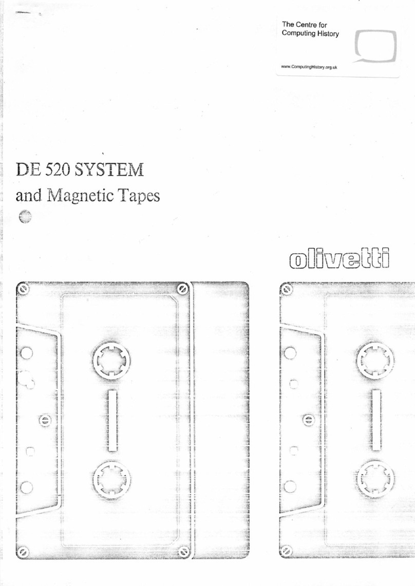 Olivetti DE 520 Series User manual