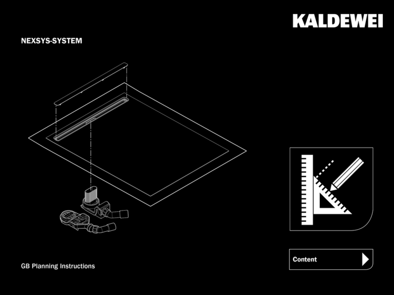 Kaldewei NEXSYS-SYSTEM Planning Instructions
