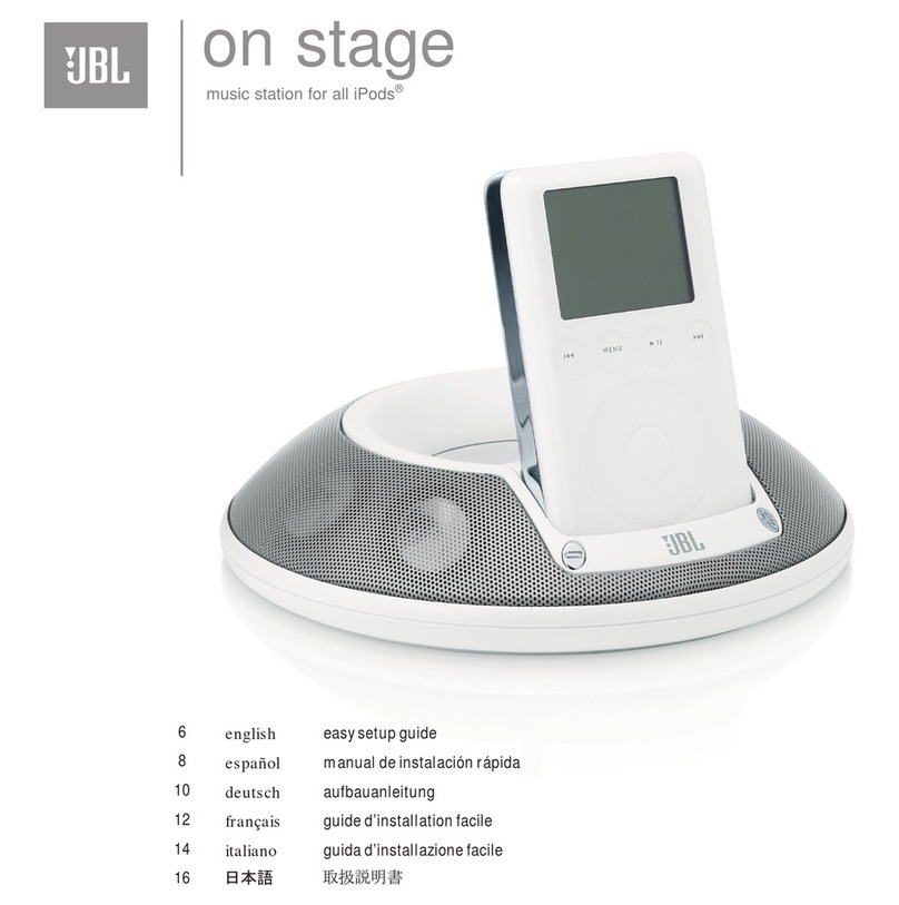 JBL On stage Easy setup guide