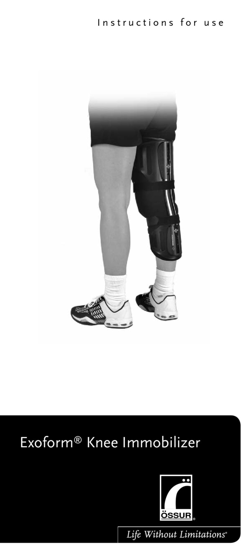 Ossur Exoform Knee Immobilizer User manual Ossur Exoform Knee Immobilizer User manual