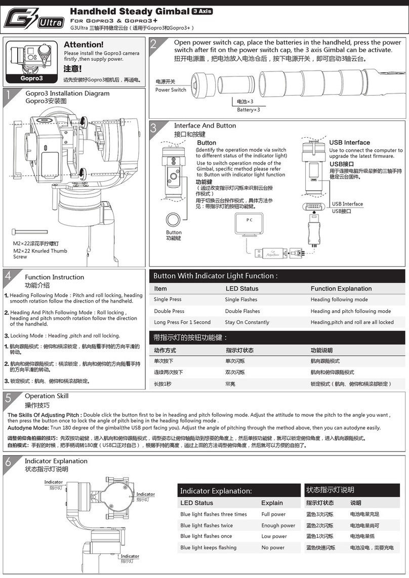 FeiYu Tech FY-G3 Ultra 3-Axis User manual