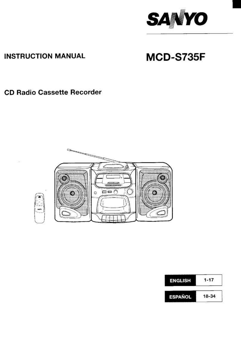 Sanyo MCD-S735F User manual