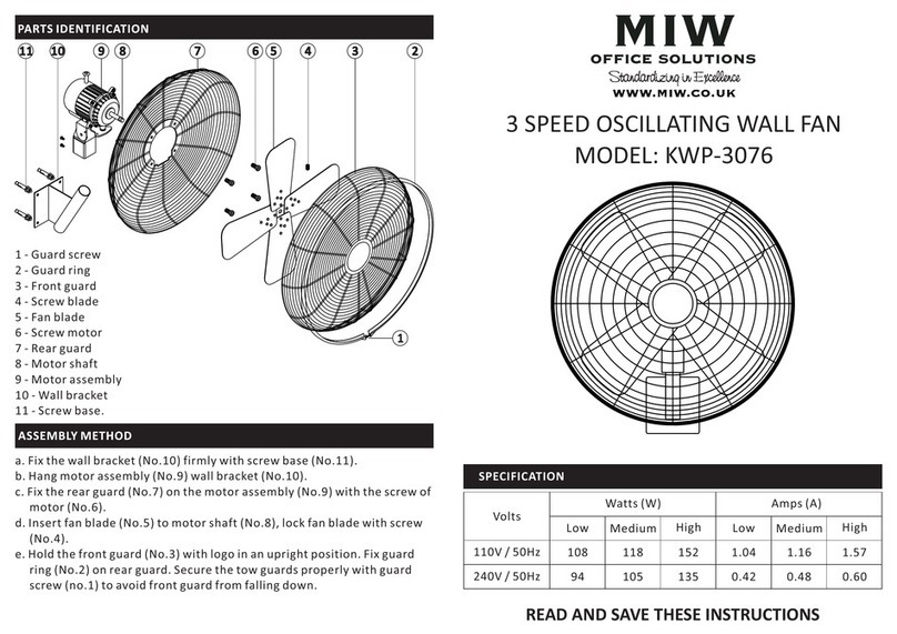 MIW KWP-3076 User manual