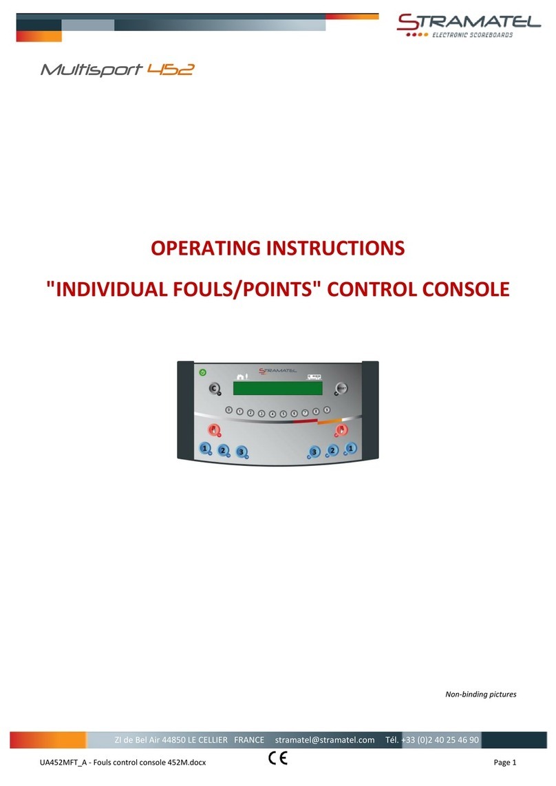 Stramatel Multisport 452 operating instructions