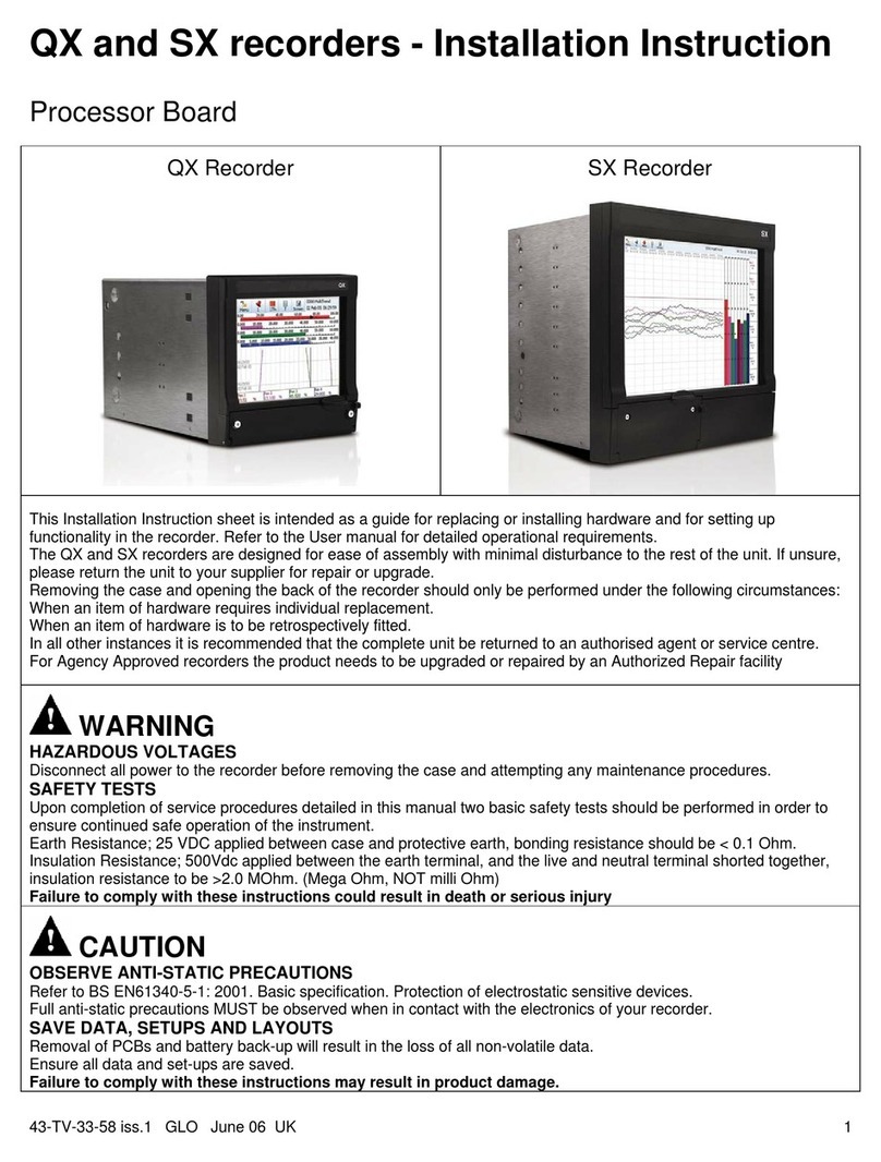 Honeywell Minitrend QX Series installation instructions