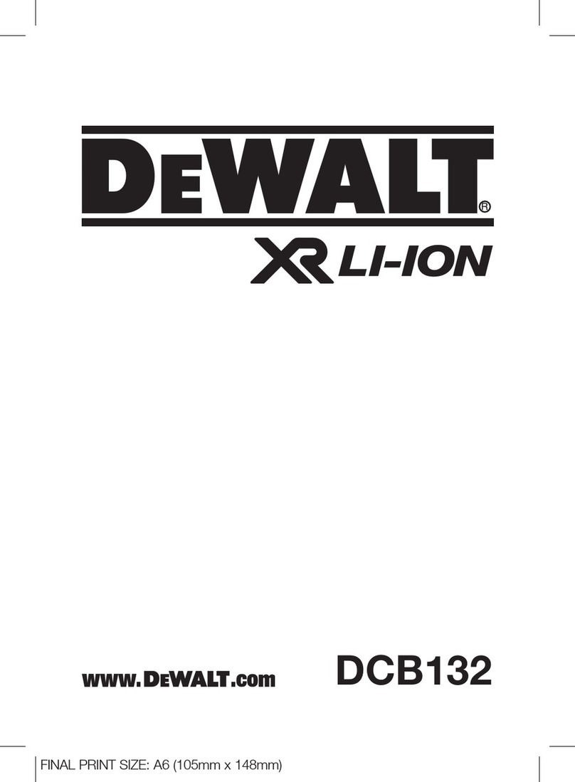 DeWalt XR LI-ION DCB132 User manual