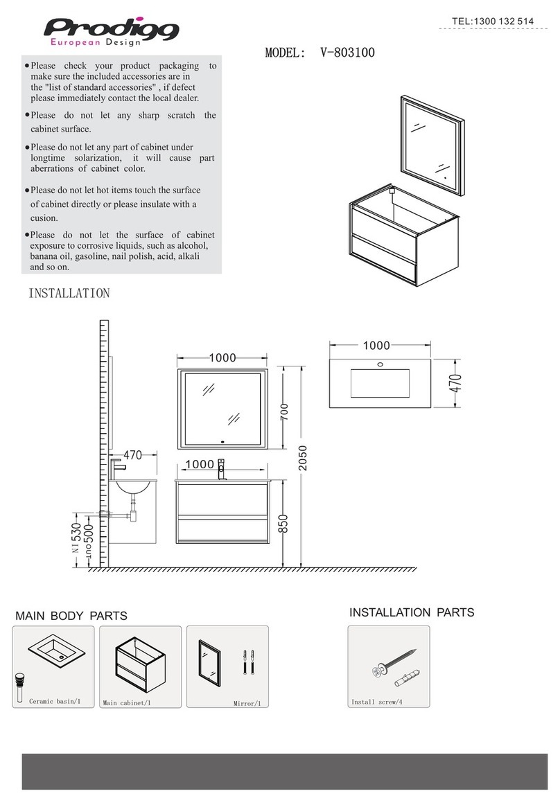 Prodigg V-803100 quick start guide