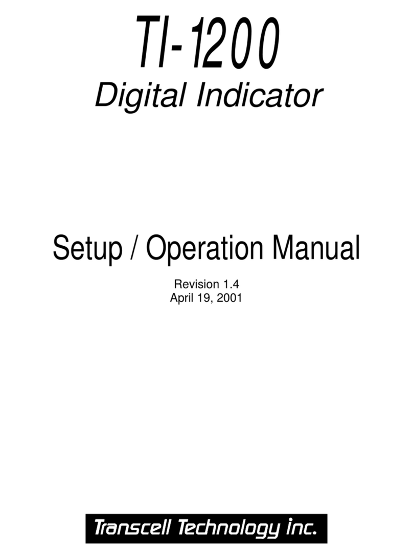 Transcell Technology TI-1200 Series Setup & operation manual
