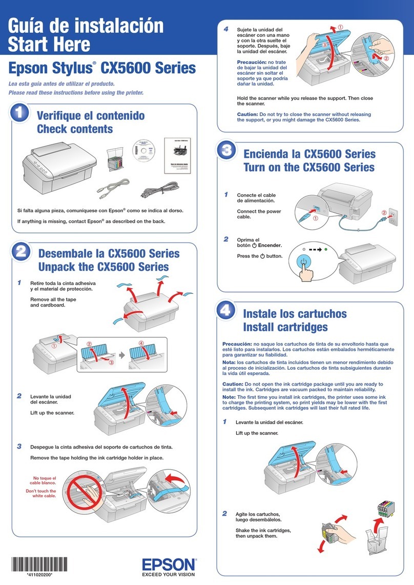 Epson Stylus CX5600 Instruction Manual