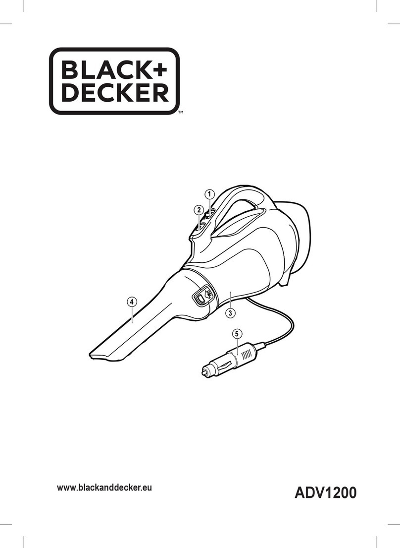 BLACK DECKER Dustbuster ADV1200 Original instructions