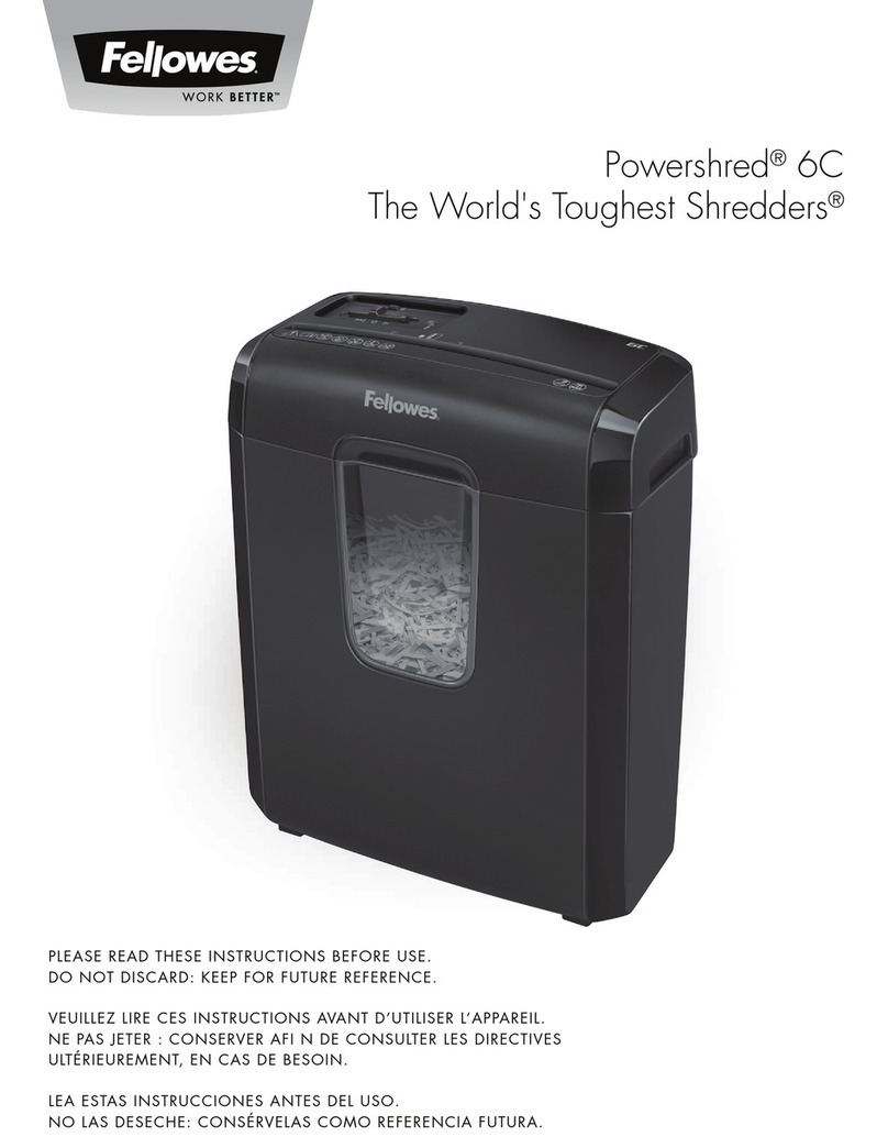 Fellowes Powershred 6C instructions