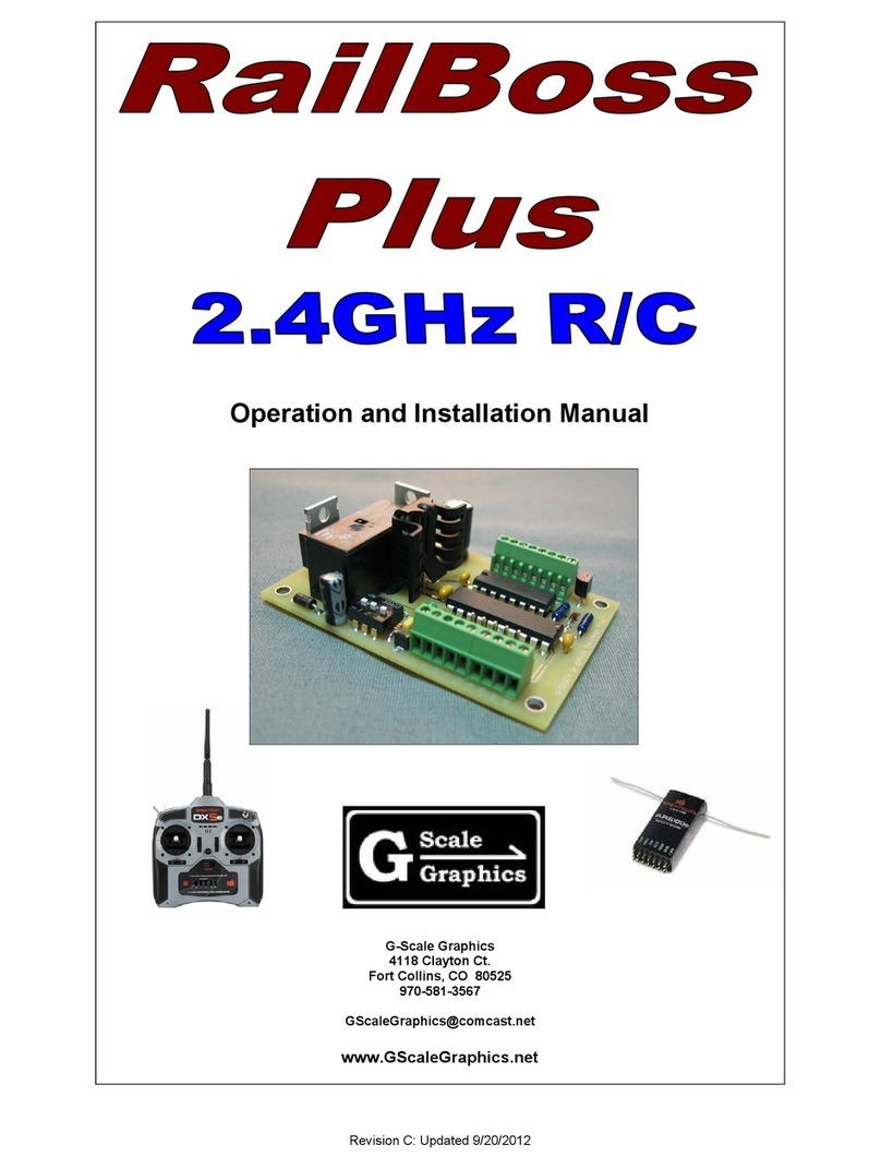 G-Scale Graphics RailBoss Plus Operation and installation manual