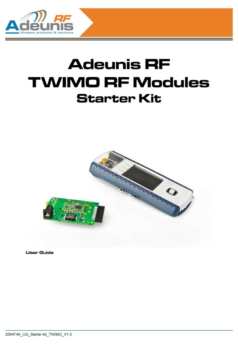 Adeunis RF TWIMO Series User manual