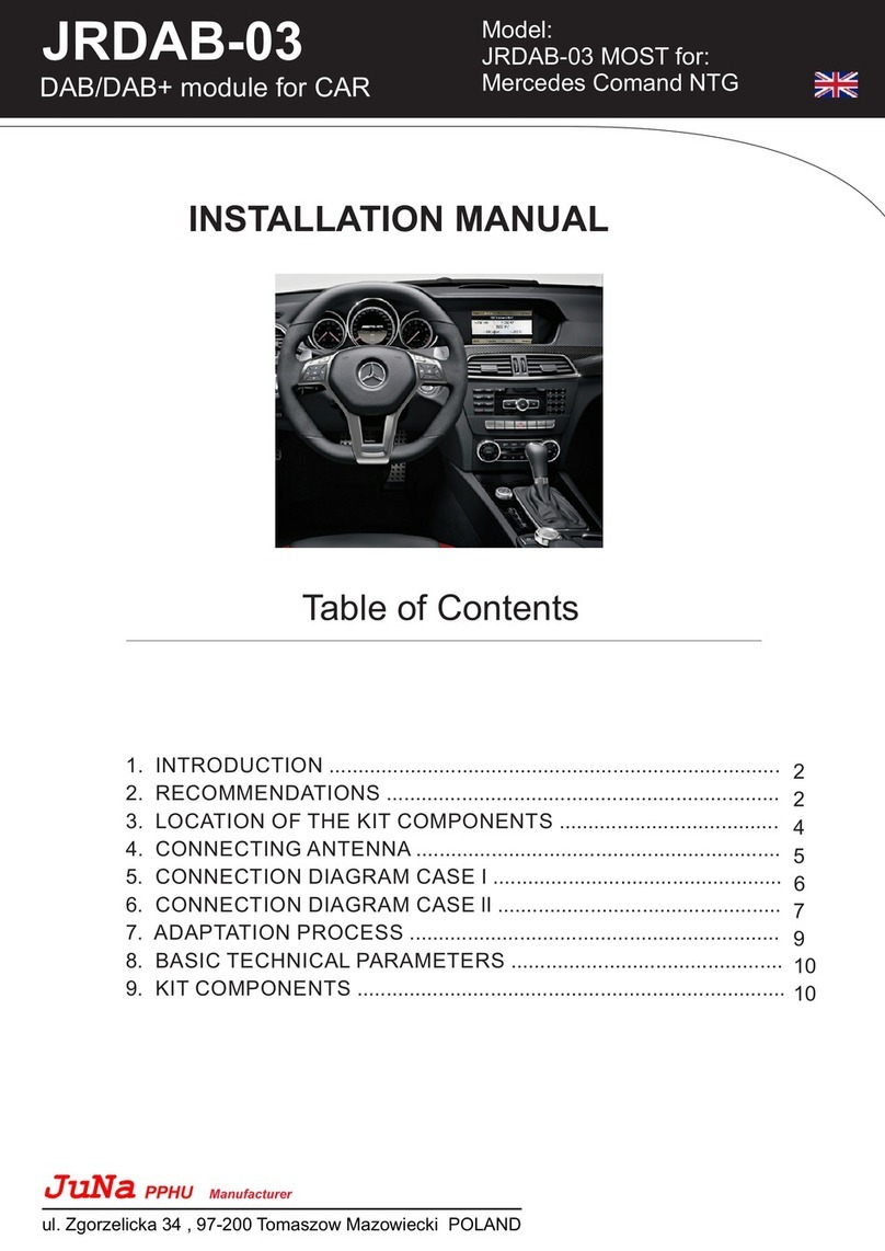 Juna JRDAB-03 installation manual Juna JRDAB-03 installation manual