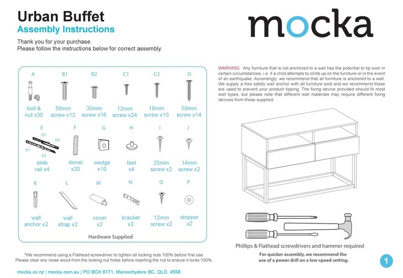 Mocka Urban Buffet User manual Mocka Urban Buffet User manual