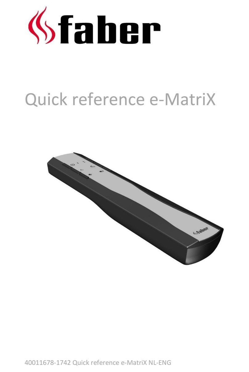 Faber e-MatriX 800/650 quick reference Faber e-MatriX 800/650 quick reference