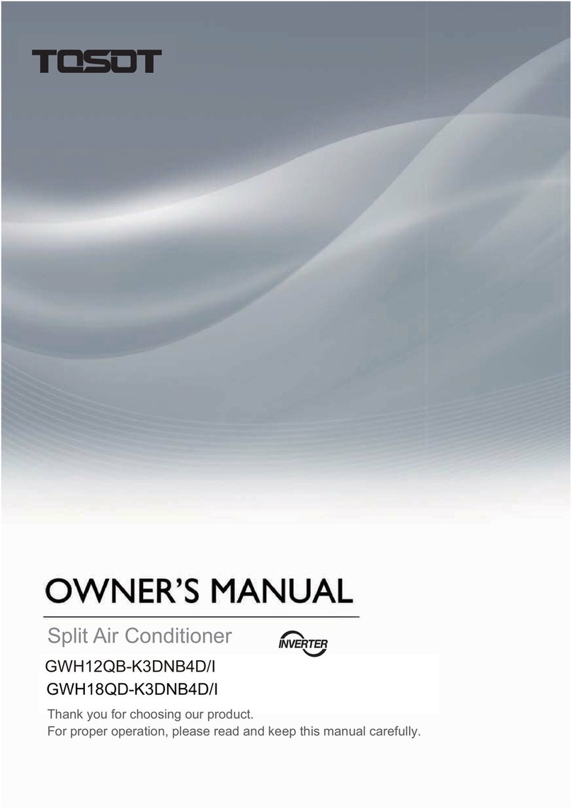 Tosot GWH12QB-K3DNB4D/I User manual Tosot GWH12QB-K3DNB4D/I User manual
