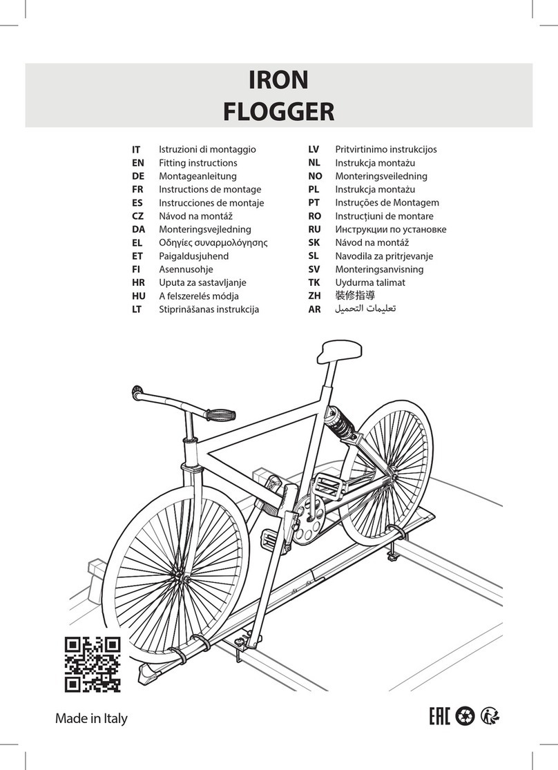 Menabo IRON FLOGGER Fitting instructions