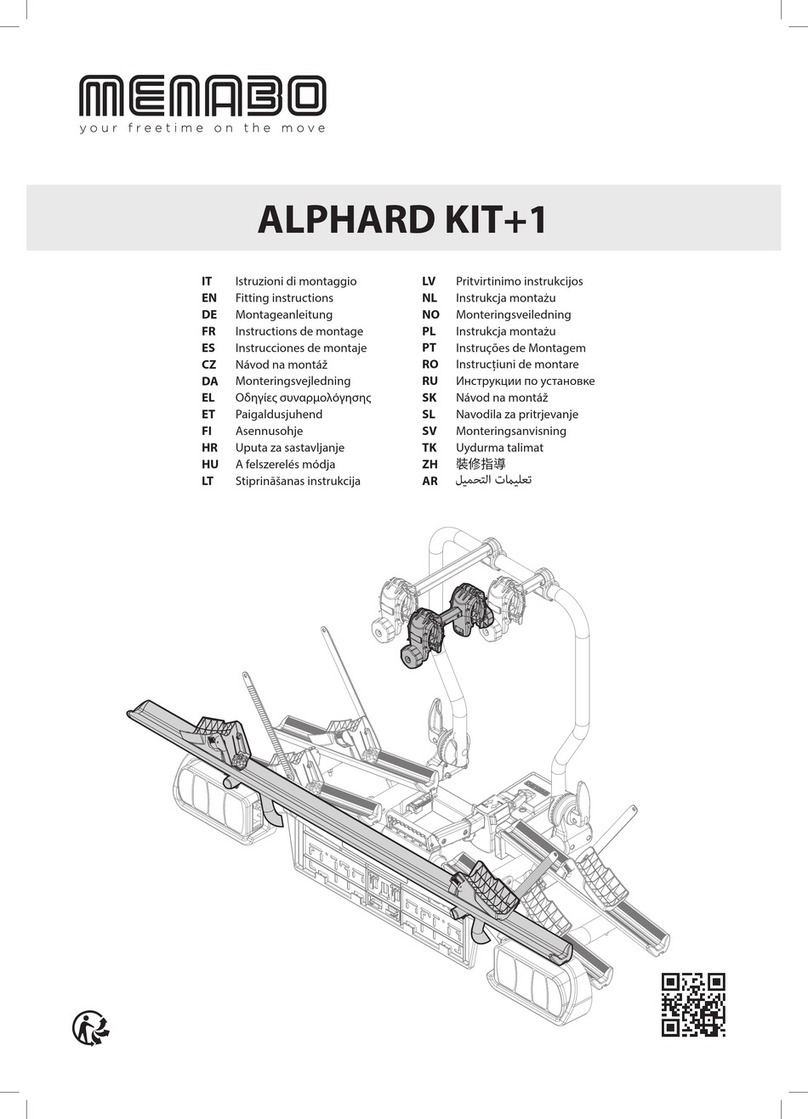 Menabo ALPHARD KIT+1 Fitting instructions Menabo ALPHARD KIT+1 Fitting instructions