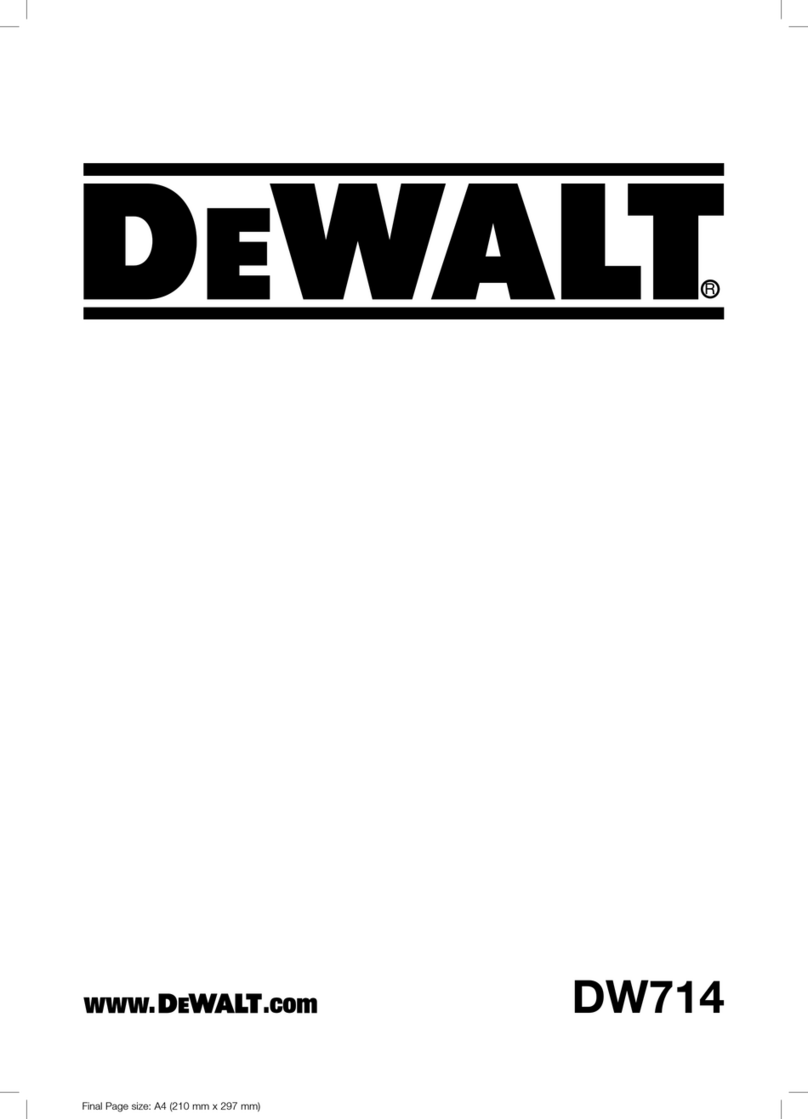 DeWalt DW714 Series User manual