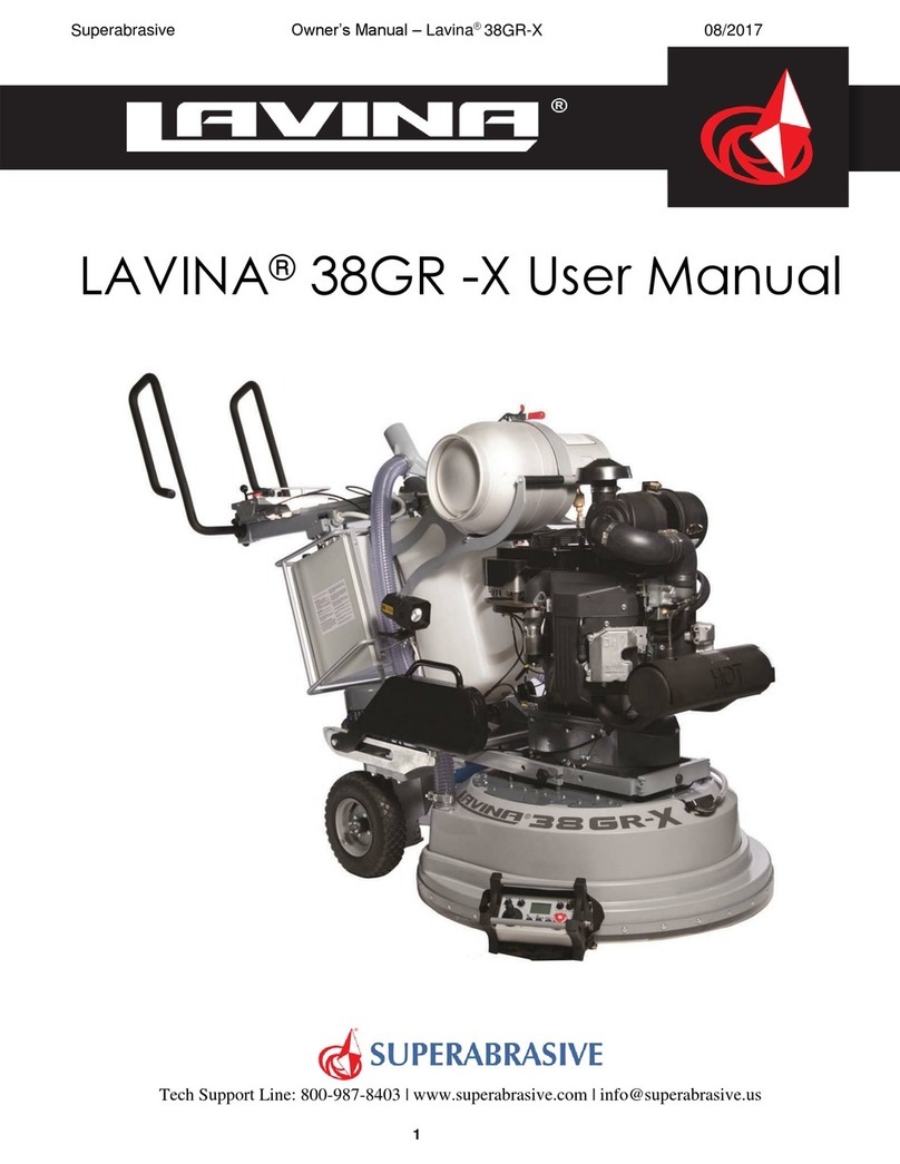 Superabrasive LAVINA 38GR -X user manual