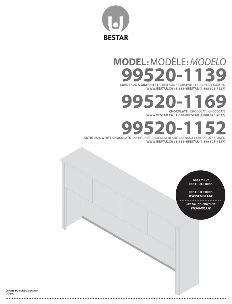 Bestar 99520-1139 Assembly instructions Bestar 99520-1139 Assembly instructions