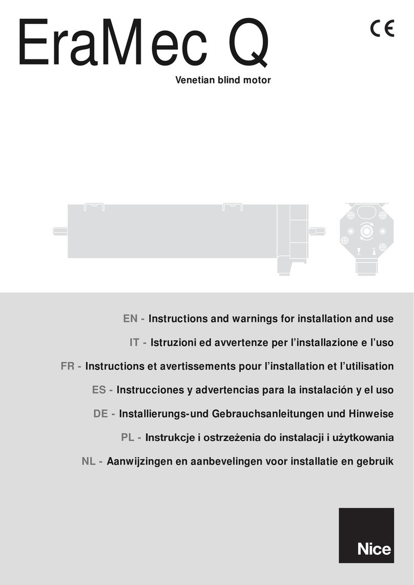 Nice EraMec Q Instructions and warnings for installation and use