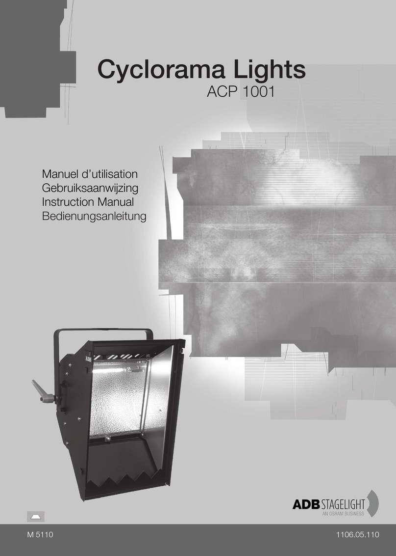 ADB Stagelight Cyclorama Lights ACP 1001 instruction manual