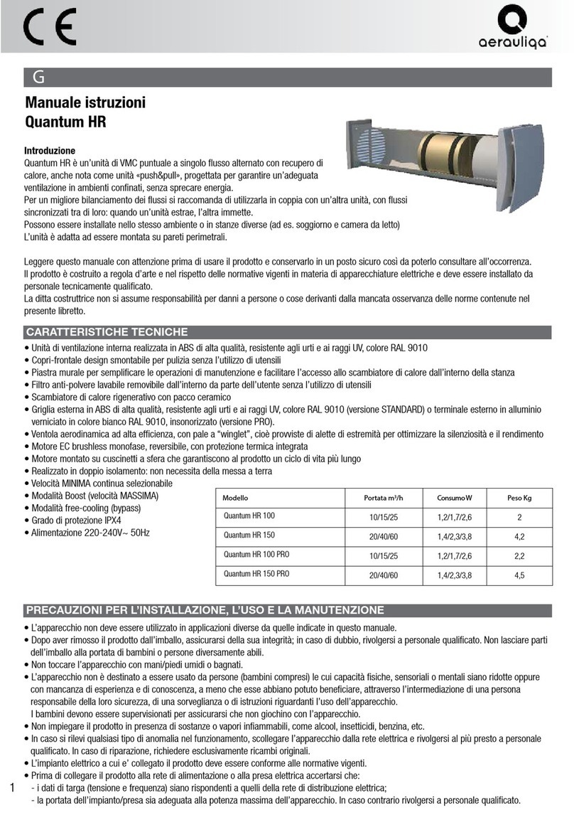 aerauliqa Quantum HR installation manual
