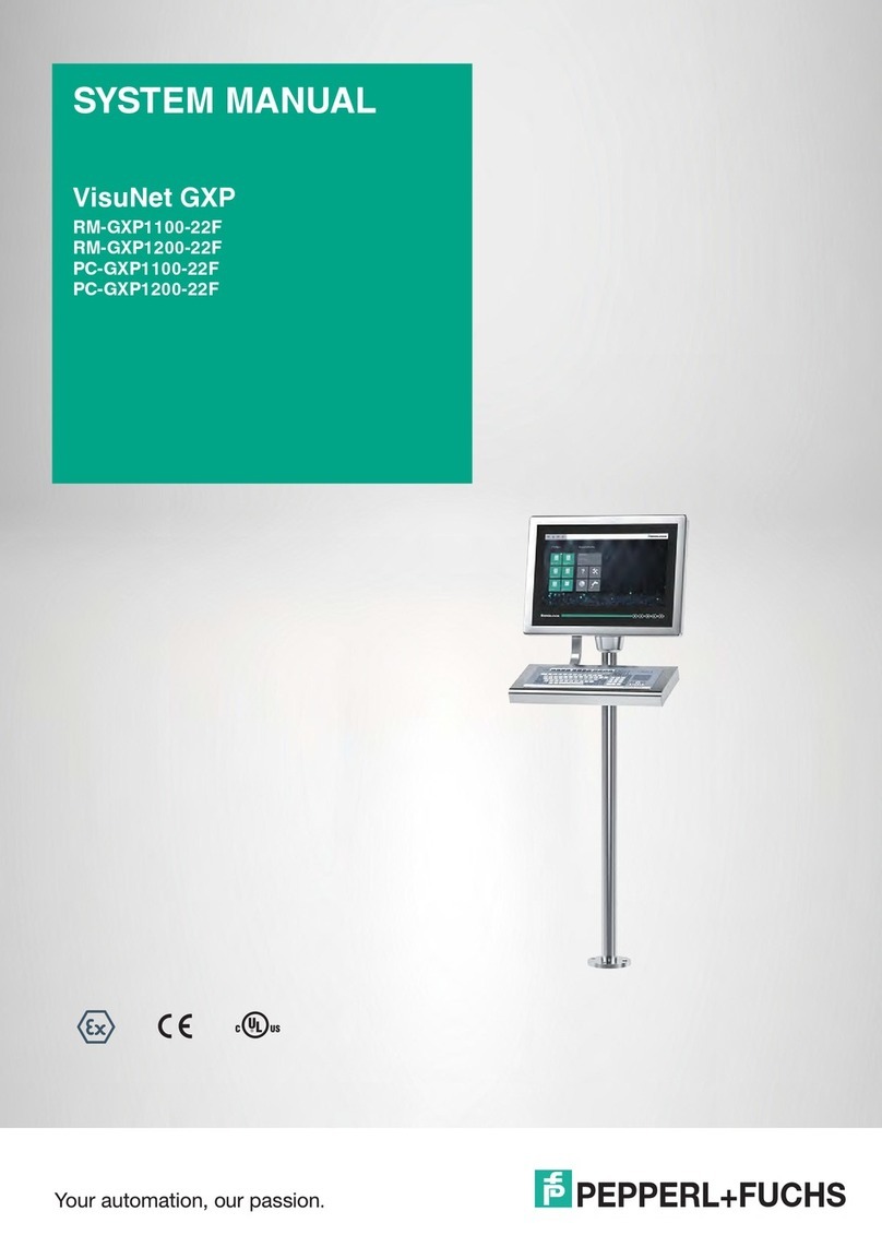 Pepperl+Fuchs VisuNet GXP RM-GXP1100-22F User manual
