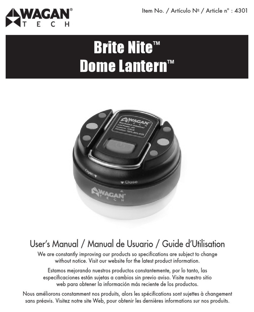 Wagan Brite Nite Dome Lantern user manual