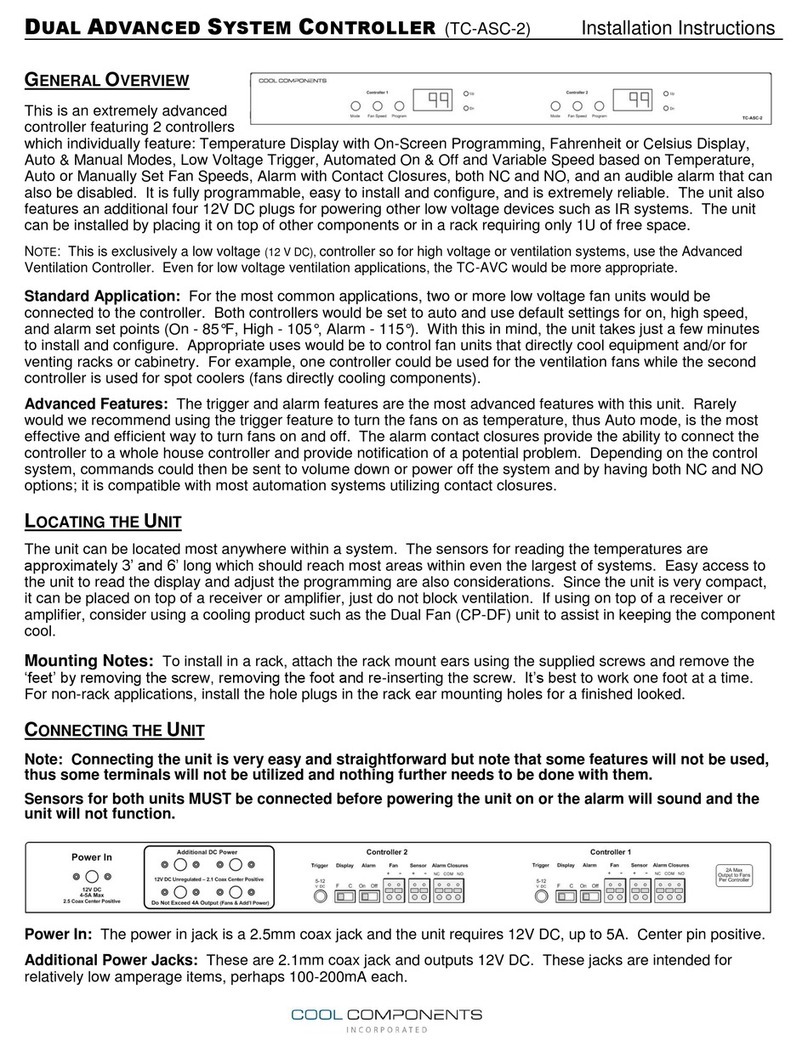 Cool Components TC-ASC-2 installation instructions Cool Components TC-ASC-2 installation instructions