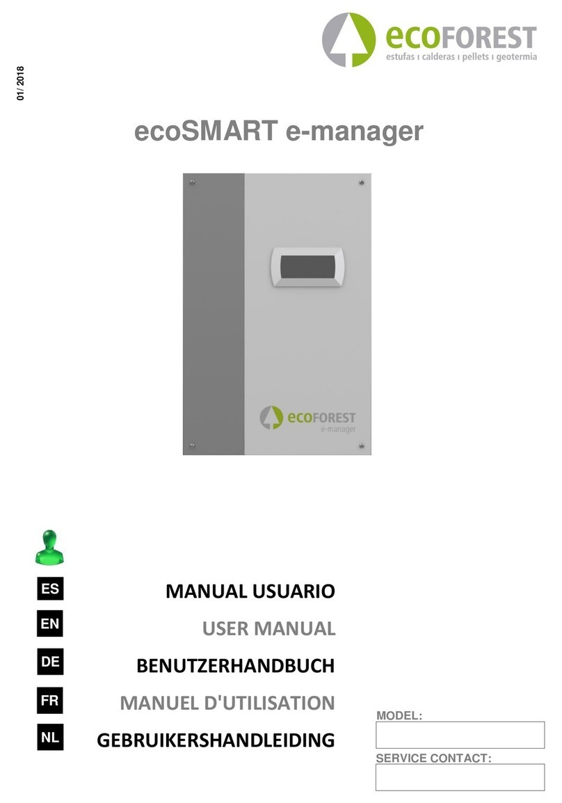 ECOFOREST ecoSMART e-manager User manual