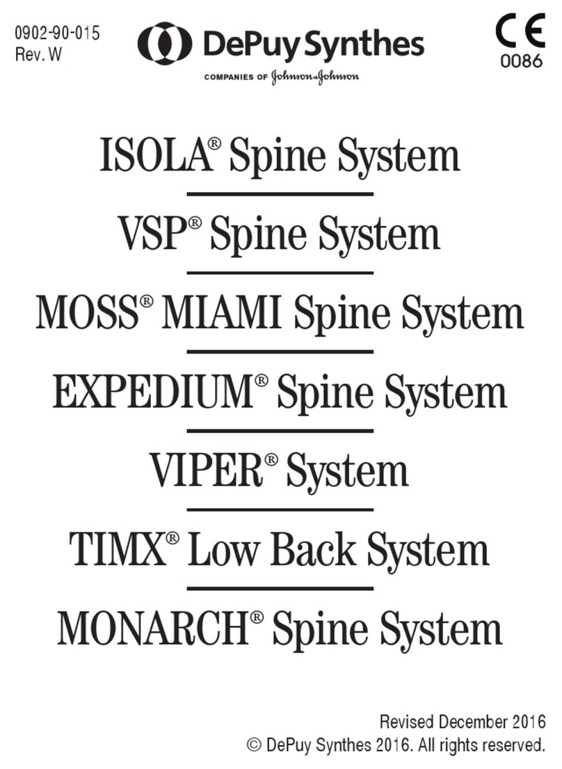 Johnson & Johnson DePuy Synthes ISOLA Spine System manual