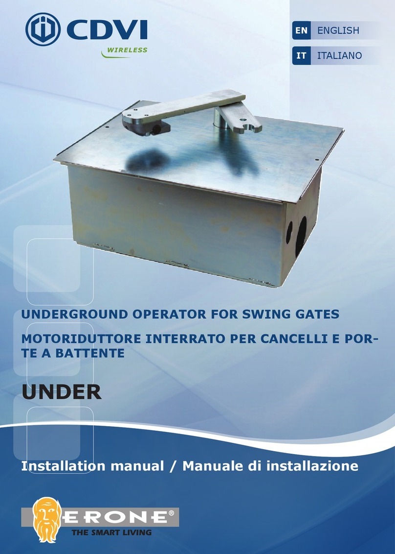 CDVI ERONE UNDER EAUND230 installation manual