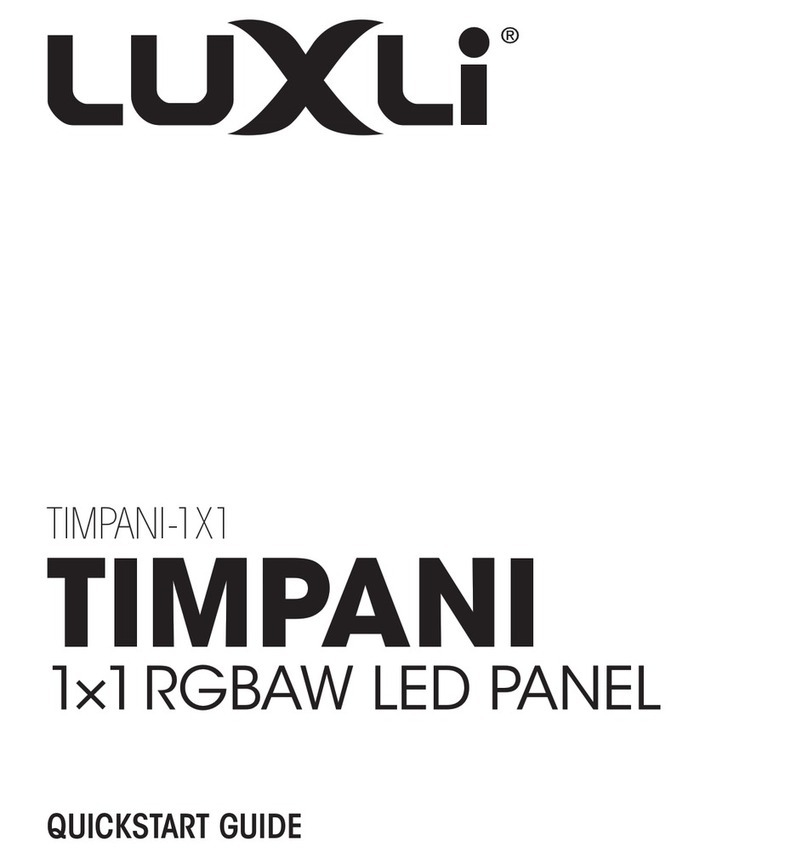 Luxli Timpan-1x1 quick start guide