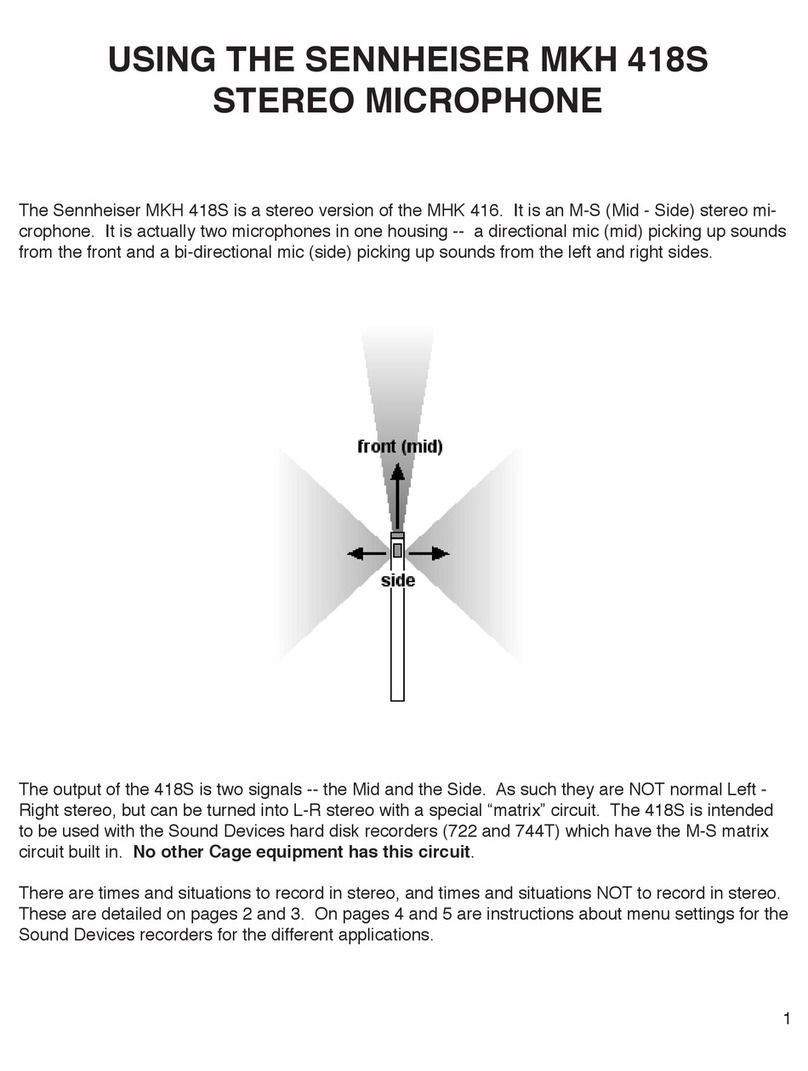 Sennheiser MKH 418-S - User manual