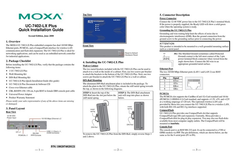Moxa Technologies UC-7402-LX Plus User manual Moxa Technologies UC-7402-LX Plus User manual