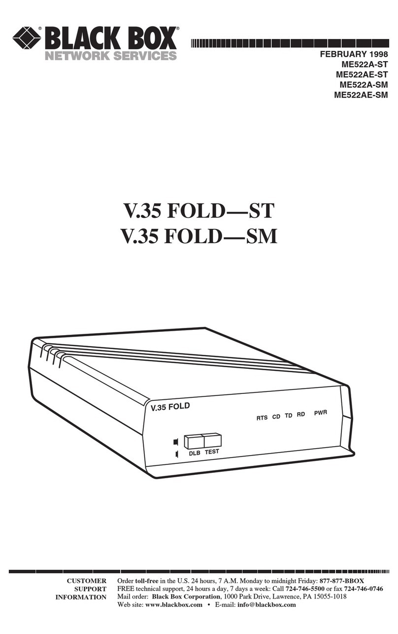 Black Box V.35 FOLD-ST Series User manual