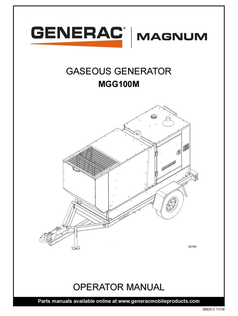 Generac Power Systems Magnum MGG100M User manual